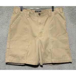 Eddie Bauer Outdoor Outfitter Mens Twill Shorts Size 36 Chino Khaki Brown